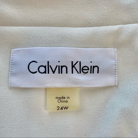 NWT Calvin Klein Two Button Ivory Lux Blazer - Picture 3 of 7